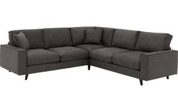 Goossens hoekbank jonas grijs micro leer - 8210623-01
