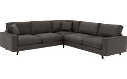 Goossens hoekbank jonas grijs micro leer - 8210624-01
