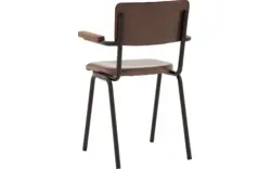 Goossens eetkamerstoel chaplin bruin leer - 8210697-03