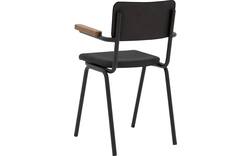 Goossens eetkamerstoel chaplin grijs leer - 8210699-03