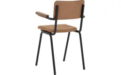 Goossens eetkamerstoel chaplin bruin leer - 8210700-02