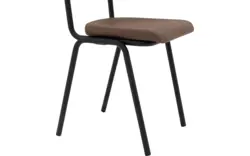 Goossens eetkamerstoel chaplin bruin leer - 8210701-02