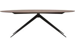 Goossens excellent eettafel uniek donker bruin eiken - 8211505-02