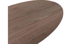 Goossens excellent eettafel uniek donker bruin eiken - 8211588-01