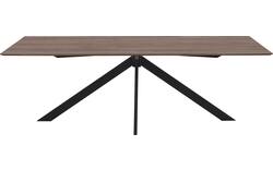 Goossens excellent eettafel uniek donker bruin eiken - 8211632-01