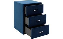 Goossens excellent nachtkastje briljant elite blauw stof - 8211854-C-04