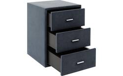 Goossens excellent nachtkastje briljant elite blauw stof - 8211855-C-04