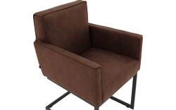 Goossens excellent eetkamerstoel tom bruin micro leer - 8213150-02
