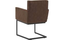 Goossens excellent eetkamerstoel tom bruin micro leer - 8213153-03