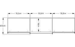 Goossens kledingkast big choice type 01 163 blank hoogwaardig meubelplaat - 8213441-01
