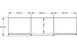 Goossens kledingkast big choice type 01 163 blank hoogwaardig meubelplaat - 8213445-01
