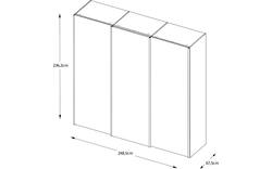 Goossens kledingkast big choice type 01 163 blank hoogwaardig meubelplaat - 8213445-01