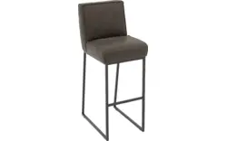 Goossens excellent barstoel tom grijs leer - 8215145-01