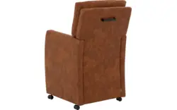 Goossens eetkamerstoel leen bruin microvezel - 8215365-02