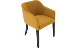 Goossens eetkamerstoel peda geel stof - 8215381-01