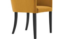 Goossens eetkamerstoel peda geel stof - 8215381-01