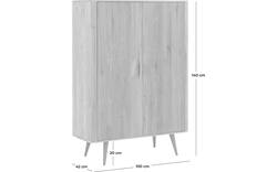 Goossens opbergkast bjarte wit eiken - 8203451-01