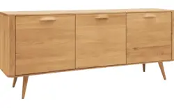 Goossens dressoir bjarte blank eiken - 8215674-01