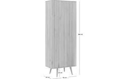 Goossens opbergkast bjarte wit eiken - 8203315-01