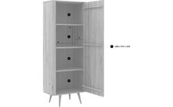 Goossens opbergkast bjarte wit eiken - 8203315-01