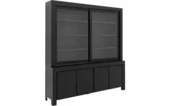Goossens buffetkast clear zwart eiken - 8215787-01