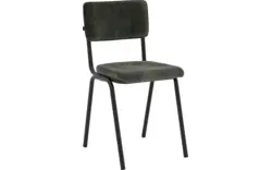 Goossens eetkamerstoel chaplin groen stof - 8216148-01
