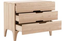 Goossens excellent ladekast curve wit eiken - 8217816-01
