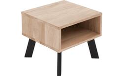 Goossens nachtkastje mud wit eiken - 8217831-01