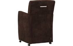 Goossens eetkamerstoel oliver bruin microvezel - 8217916-01