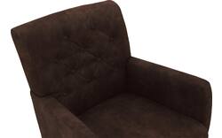 Goossens eetkamerstoel oliver bruin microvezel - 8217916-01