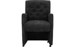 Goossens eetkamerstoel oliver grijs microvezel - 8217921-01