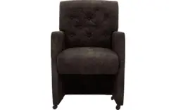 Goossens eetkamerstoel oliver grijs microvezel - 8217926-01