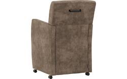 Goossens eetkamerstoel oliver bruin microvezel - 8217937-02