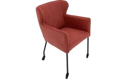 Goossens excellent eetkamerstoel leogang rood leer - 8218724-01