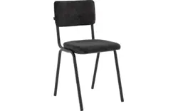 Goossens eetkamerstoel chaplin grijs stof - 8219149-01