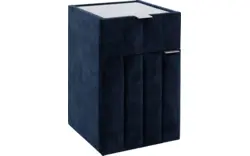 Goossens excellent nachtkastje briljant supreme blauw stof - 8219201-02