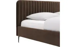 Goossens bedframe attent bruin stof - 8219242-02-A