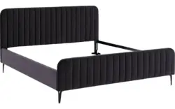 Goossens bedframe attent grijs stof - 8219248-02-A
