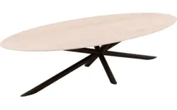 Goossens excellent eettafel gs 1302 wit eiken - 8219457-01