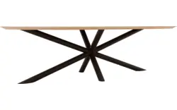 Goossens excellent eettafel gs 1302 blank eiken - 8219484-02-A