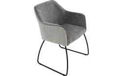 Goossens eetkamerstoel lisbet grijs stof - 8219494-01