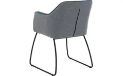 Goossens eetkamerstoel lisbet blauw stof - 8219495-01