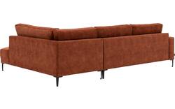 Goossens hoekbank coco bruin stof - 8219559-gespiegeld-01