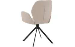 Goossens eetkamerstoel hera beige stof - 8221049-02