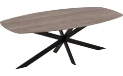 Goossens excellent eettafel uniek donker bruin eiken - 8221345-01