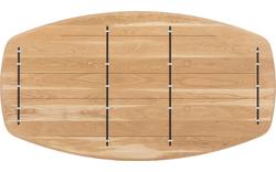 Goossens excellent eettafel uniek blank eiken - 8221375-03