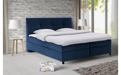 Goossens basic boxspring compleet gusta blauw stof - 8221905-01