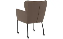 Goossens excellent eetkamerstoel leogang bruin leer - 8222216-01