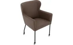Goossens excellent eetkamerstoel leogang bruin leer - 8222216-01
