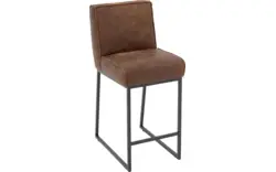 Goossens excellent barstoel tom bruin leer - 8222560-02